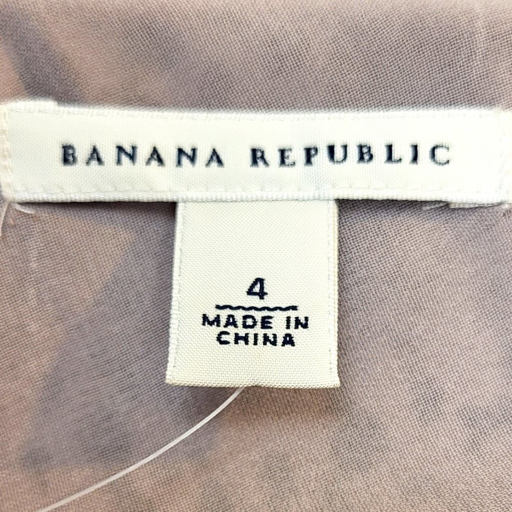 Banana Republic 100% Silk Gray Snakeskin Print Cocktail Dress, Size 4, NWT - Picture 9 of 12